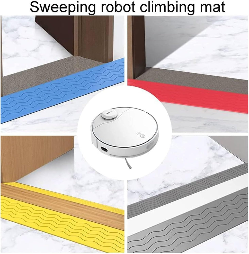 Threshold Ramp Wheelchair Ramp Non-Slip Plastic Threshold Ramp Wear-Resistant Speed Bump Portable Scooter Ramp Fo Door Handicap Ramps Anti-Slip (Yellow 100 * 7 * 1.5in)