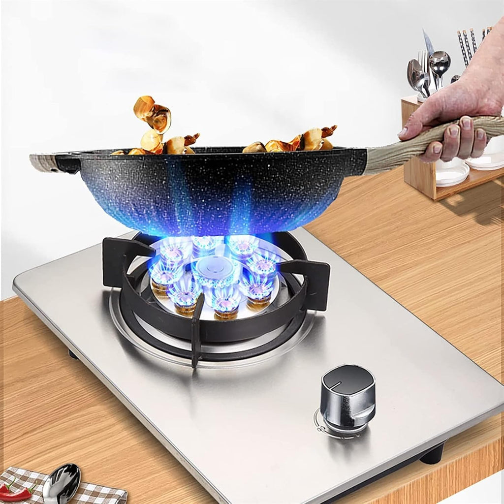 Gas Stove 33CM, 1 Burner Gas Stove, NG/LPG Convertible Gas Stove Cooktop, Black Tempered Glass Top Cooking With Flameout Protection, Suitable For Home Kitchen (Color : A, Size : NG)