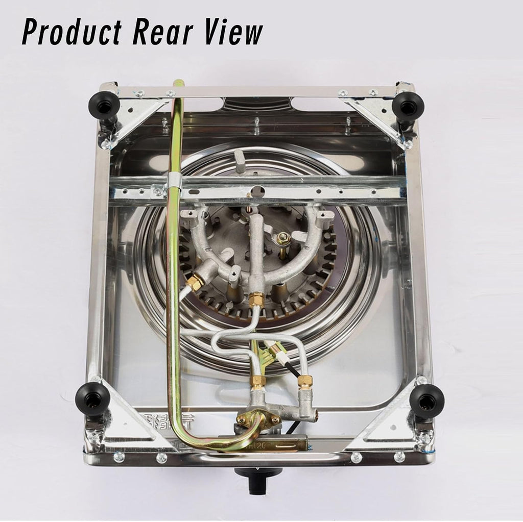 Portable Gas Stove,Cassette Stove,Max 23884BTU Single Burner Cassette Stove Piezo-Ceramic Ignition for Car Travel Home and Apartment (Color : NG)