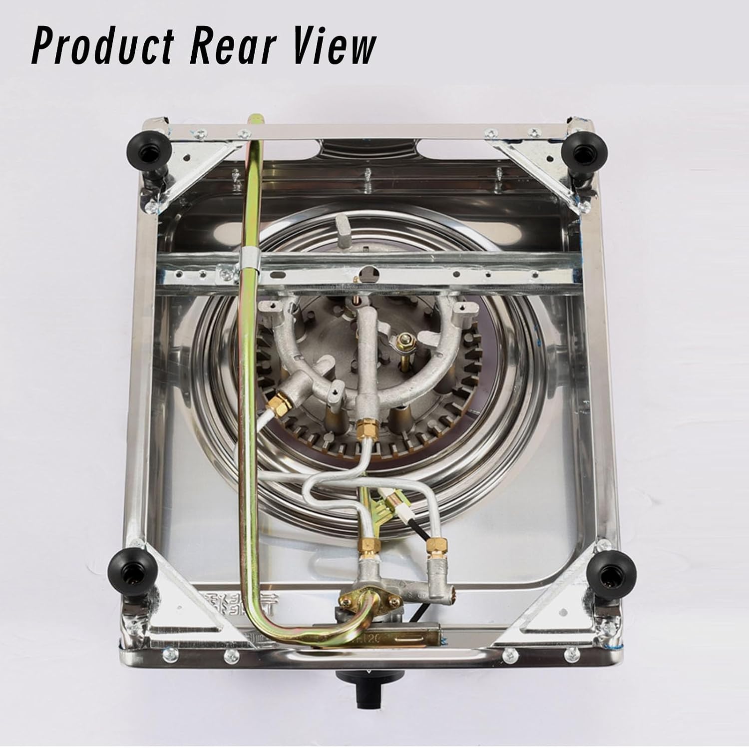 Gas Stove,7kw Desktop Stainless Steel Single Burner,Thermocouple Protection,Easy to Clean,Suitable for Home Use (Size : NG), 18648