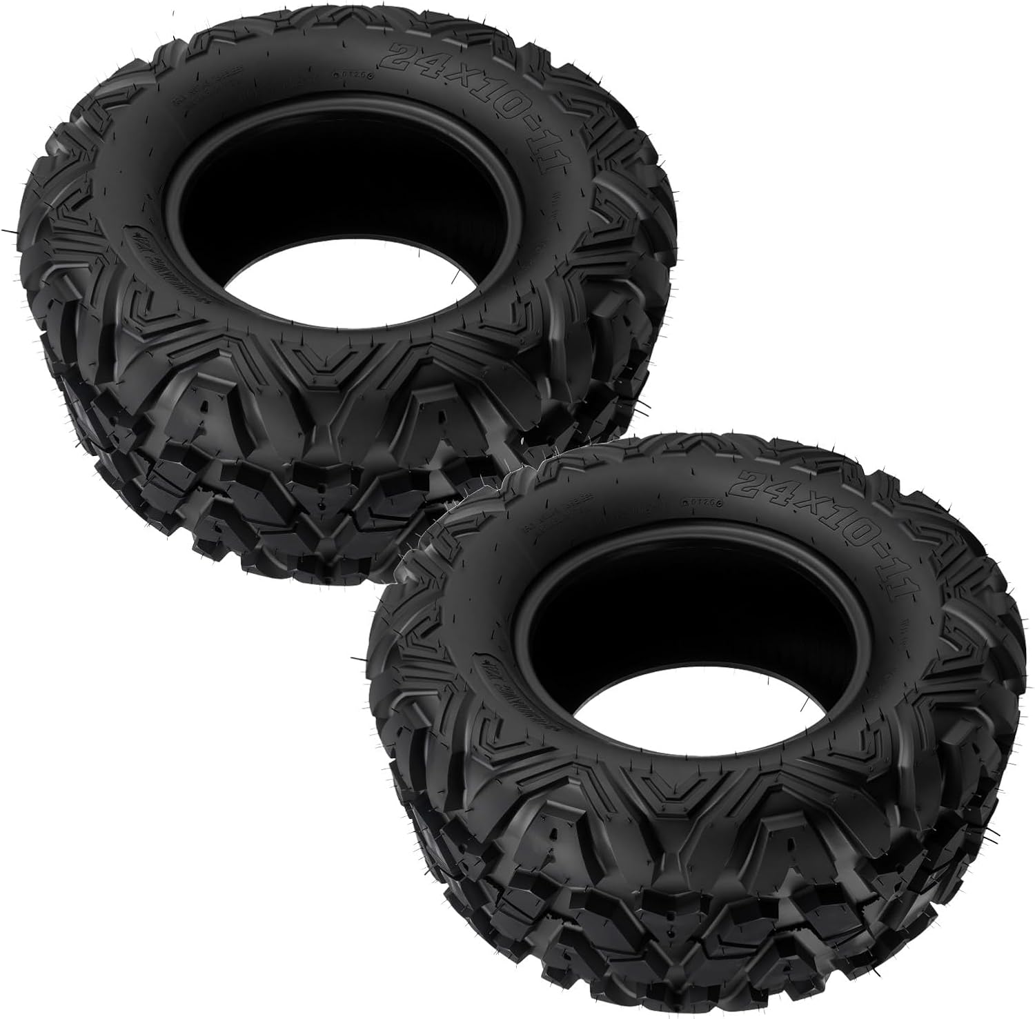 KAX 24x10-11 ATV UTV All-terrain Tires,24x10-11 Off-Road Mud Tires,6 Ply, 2Pcs,Tubeless Z-199