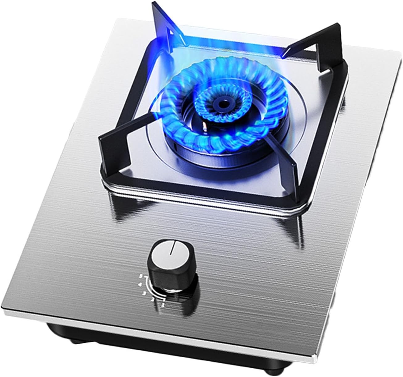 Propane Gas Stove,Single Burner Propane Stove,tabletopstainless Steel,Max 16377.6BTU with Pulse Electronic Ignition Suitable for Apartments, Kitchens and More (Color : Style 1, Size : LPG)