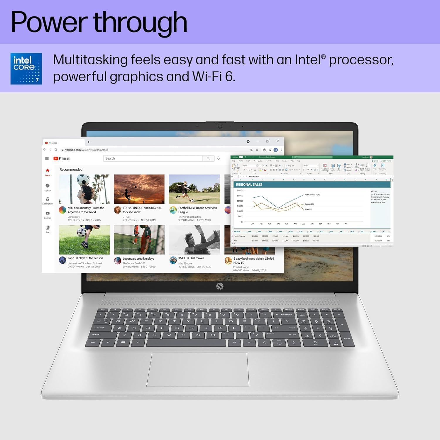 HP 17 Laptop w/Bluetooth Mouse (17.3' HD+ Touchscreen, Intel 10-Core i7 150U (> Ultra 5 125U), 16GB RAM, 1TB SSD) for Business, Home, Students, Narrow Bezel, Webcam, Fast Charge, Wi-Fi 6, Win 11 Home