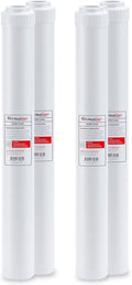 LiquaGen Bone Char Water Filter Replacement Cartridge – Helps Reduce Fluoride – Universal Refillable Filter for Whole House & Drinking Water – 2.5x10, 2.5x20, 4.5x10, 4.5x20 (4, 2.5' x 20')