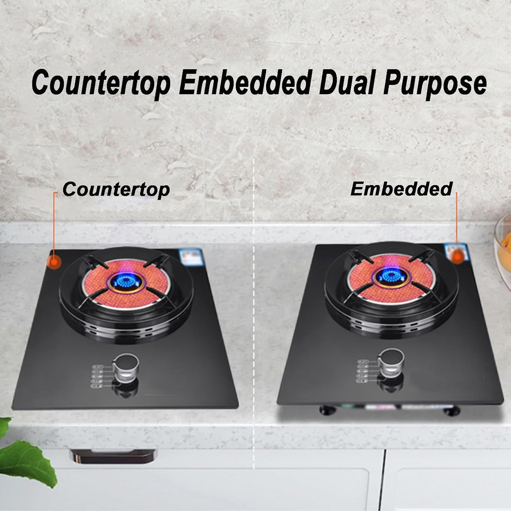 Gas Cooker,4.2kw Single-Burner Gas Stove,Household Desktop/Embedded,for Food Stalls Family Restaurants(LPG)