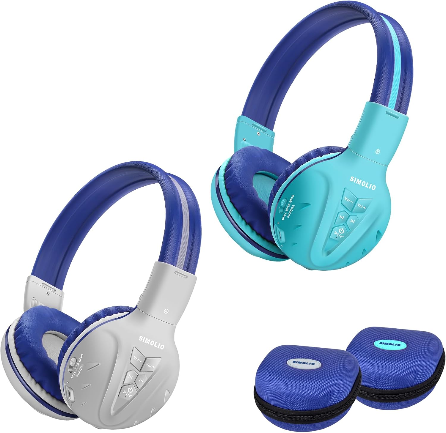 SIMOLIO Wireless Headphones for Car and Bluetooth Headphones for Kids, Infrared Headphones Compatible with Honda Odyssey & uConnect VES & Dodge Grand Caravan & Chevy Suburban 2006-2022
