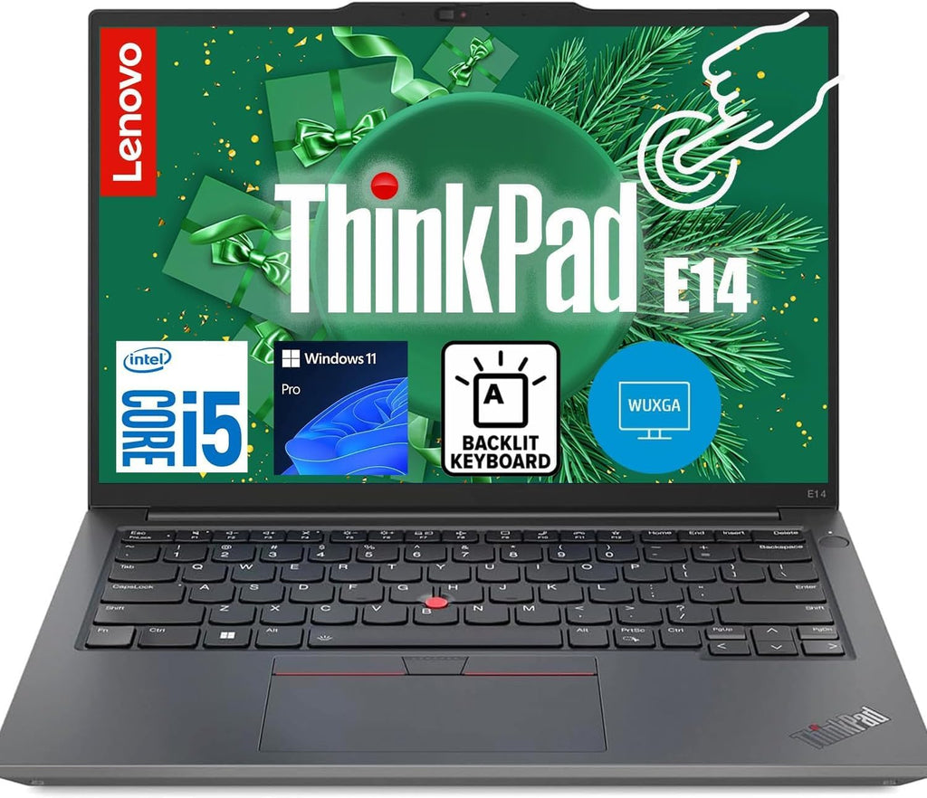 Lenovo ThinkPad E14 Business Touchscreen Laptop | Office 365 for The Web | 13th Gen Intel Core i5-1335U | 16GB RAM, 1TB SSD | Windows 11 PRO| Backlit Keyboard, Fingerprint Reader | RJ-45