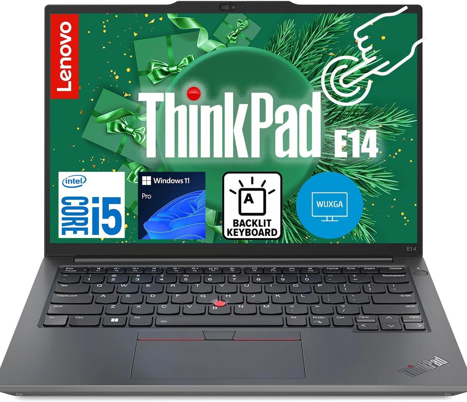 Lenovo ThinkPad E14 Business Touchscreen Laptop | Office 365 for The Web | 13th Gen Intel Core i5-1335U | 16GB RAM, 1TB SSD | Windows 11 PRO| Backlit Keyboard, Fingerprint Reader | RJ-45