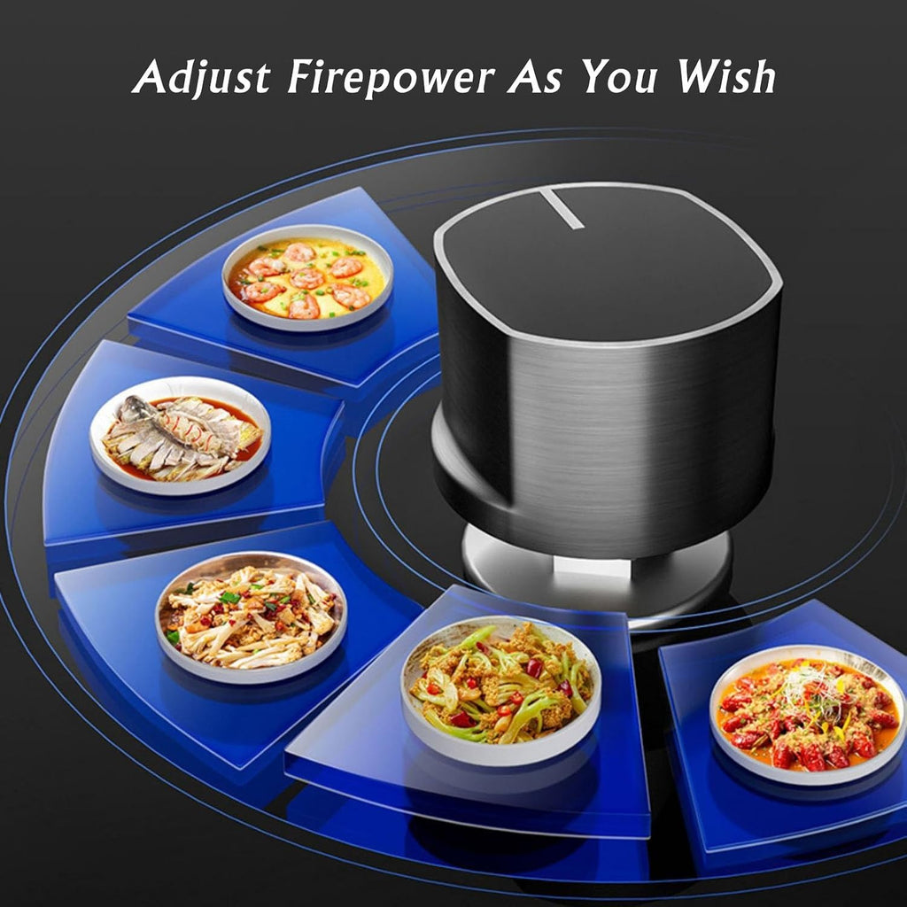 Propane Stove,tempered Glass Gas Cooktop,2 Burners Portable Propane Stove,Maximum 17742.4BTU for Food Trucks and Family Restaurants (Color : LPG, Size : Style 1)