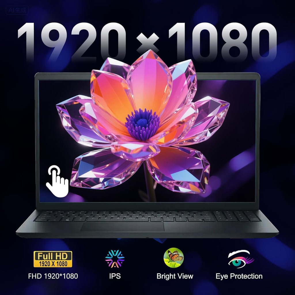 Dell 15.6' FHD Touchscreen Laptop Computer | AMD Ryzen 5 7530U CPU | 32GB RAM | 1TB Storage (512GB PCIe SSD + 512GB External) | WOWPC Bundle | Long Battery Life | Windows 11 with Microsoft Office