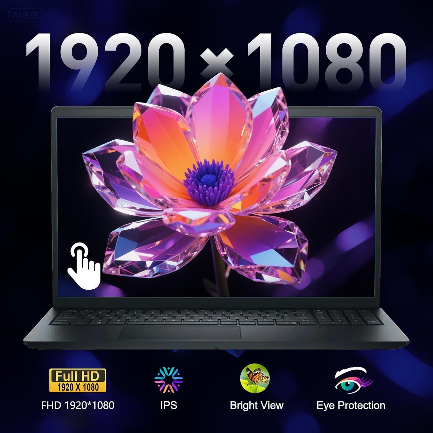 Dell 15.6' FHD Touchscreen Laptop Computer | AMD Ryzen 5 7530U CPU | 32GB RAM | 1TB Storage (512GB PCIe SSD + 512GB External) | WOWPC Bundle | Long Battery Life | Windows 11 with Microsoft Office