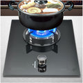Portable Gas Stove with 1 Burner, 4.0KW Large Flame, Black Tempered Glass Cast Iron Pot Holder, with Flameout Protection, Suitable for Home Kitchens (Size : NG)