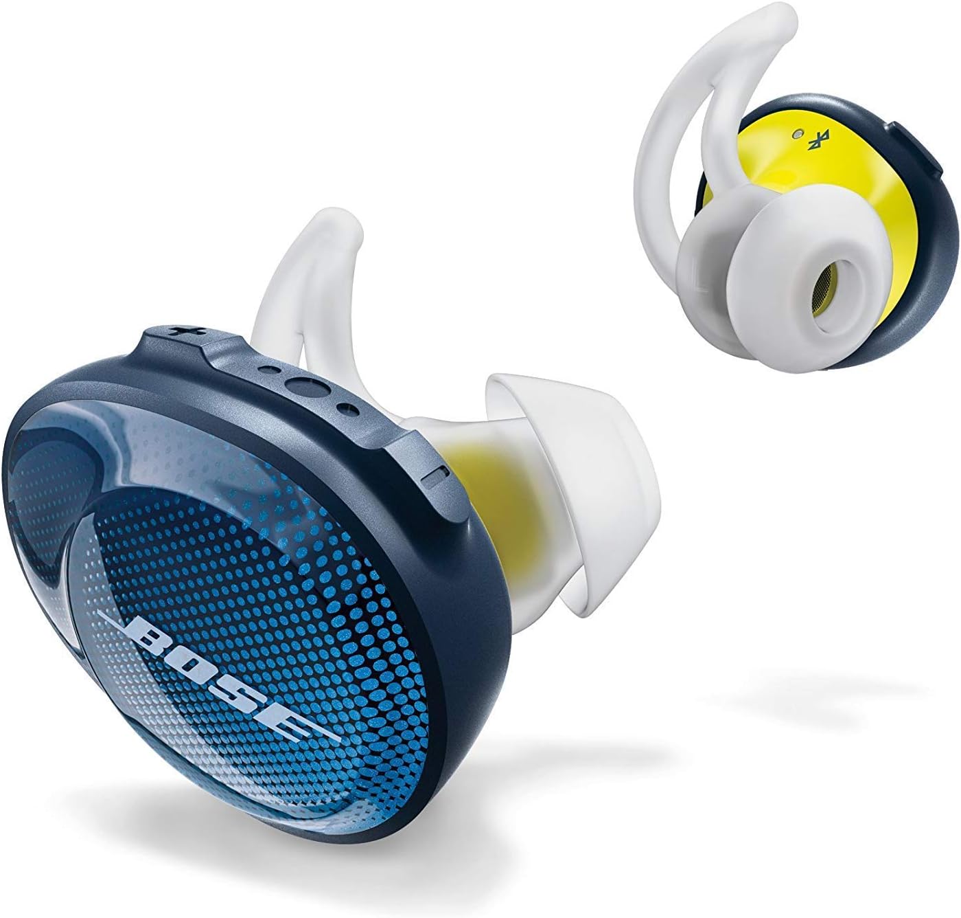 BOSE SoundSport Free Truly Wireless Sport Headphones - Midnight Blue/Citron (Renewed)