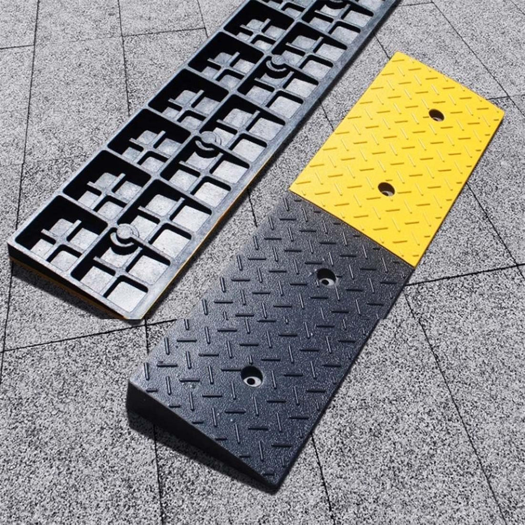 Heavy Duty Rubber Curb Ramps, Threshold Ramps, Driveway Ramps for Cars Forklifts Trucks Motorcycles Bikes Wheelchairs(1.6'/4cm)