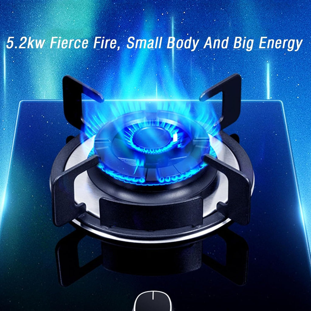 Single Burner Propane Stove,Portable Gas Stove,Max 17060BTU with Pulse Electronic Ignition Tempered Glass Suitable for Apartments or Kitchens