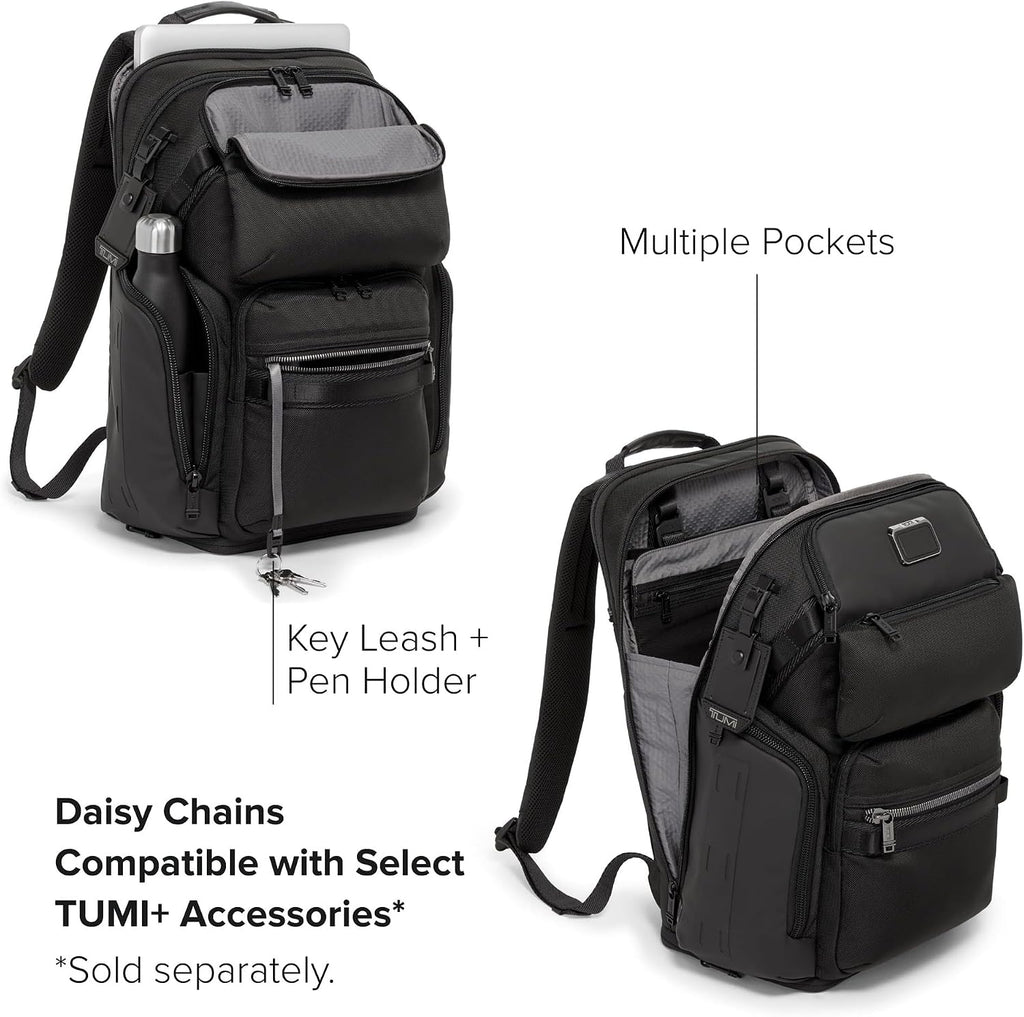 TUMI - Alpha Bravo Nomadic Backpack - Men's Durable Carry On Bag - 18.8' X 15.0' X 9.0' - Fits up to 15' Laptop - Black