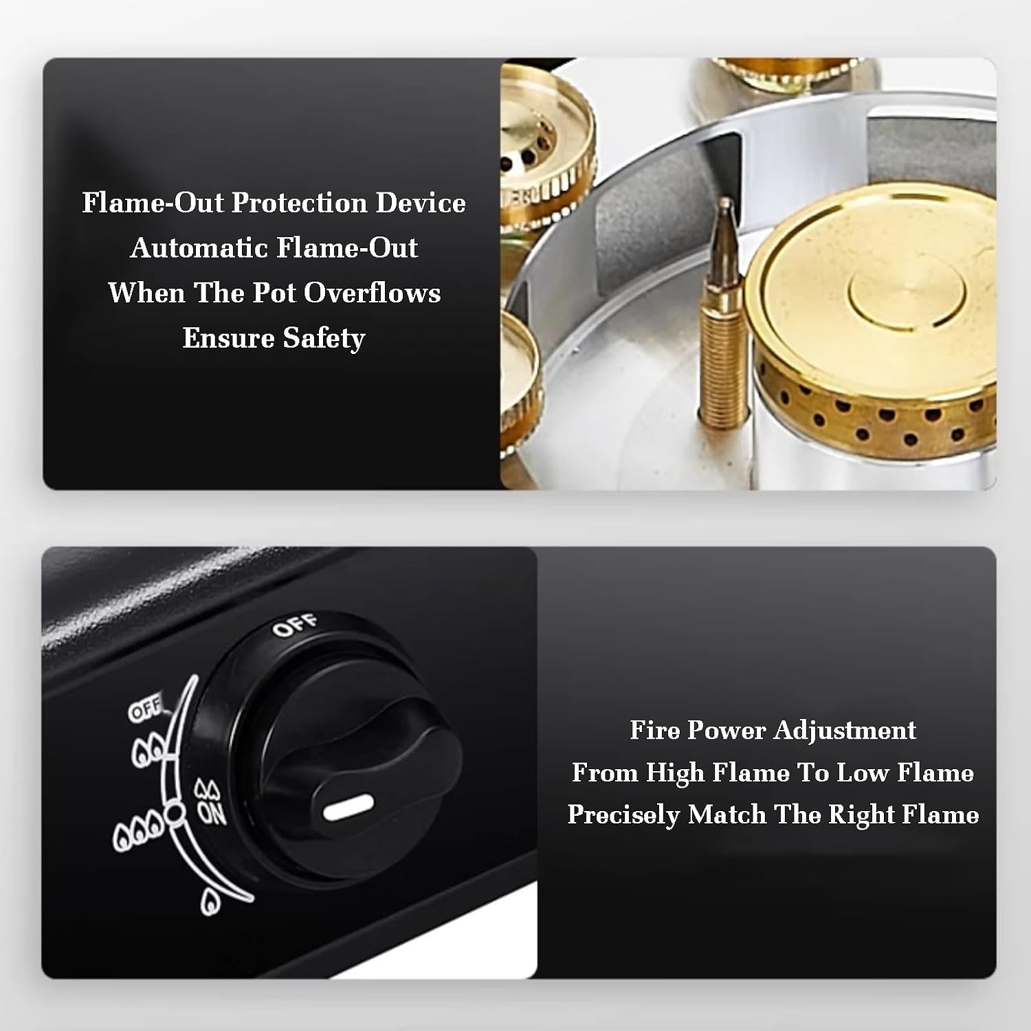 Gas Stove,Single Burner,Portable Gas Stove,Stainless Steel Catering 4.0kW Indoor Regulators,for Home Kitchen(LPG)