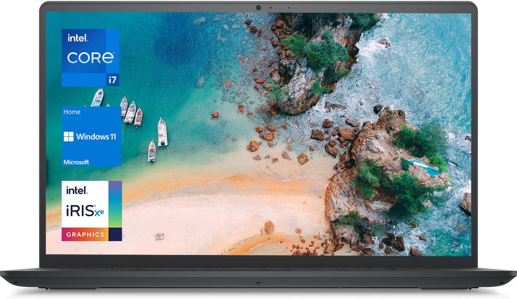 Dell Inspiron 3520 15.6' FHD Laptop, Intel Core i7-1255U Processor, 64GB RAM, 1TB SSD, Webcam, HDMI, SD-Card Slot, Wi-Fi 6, Windows 11 Home, Black