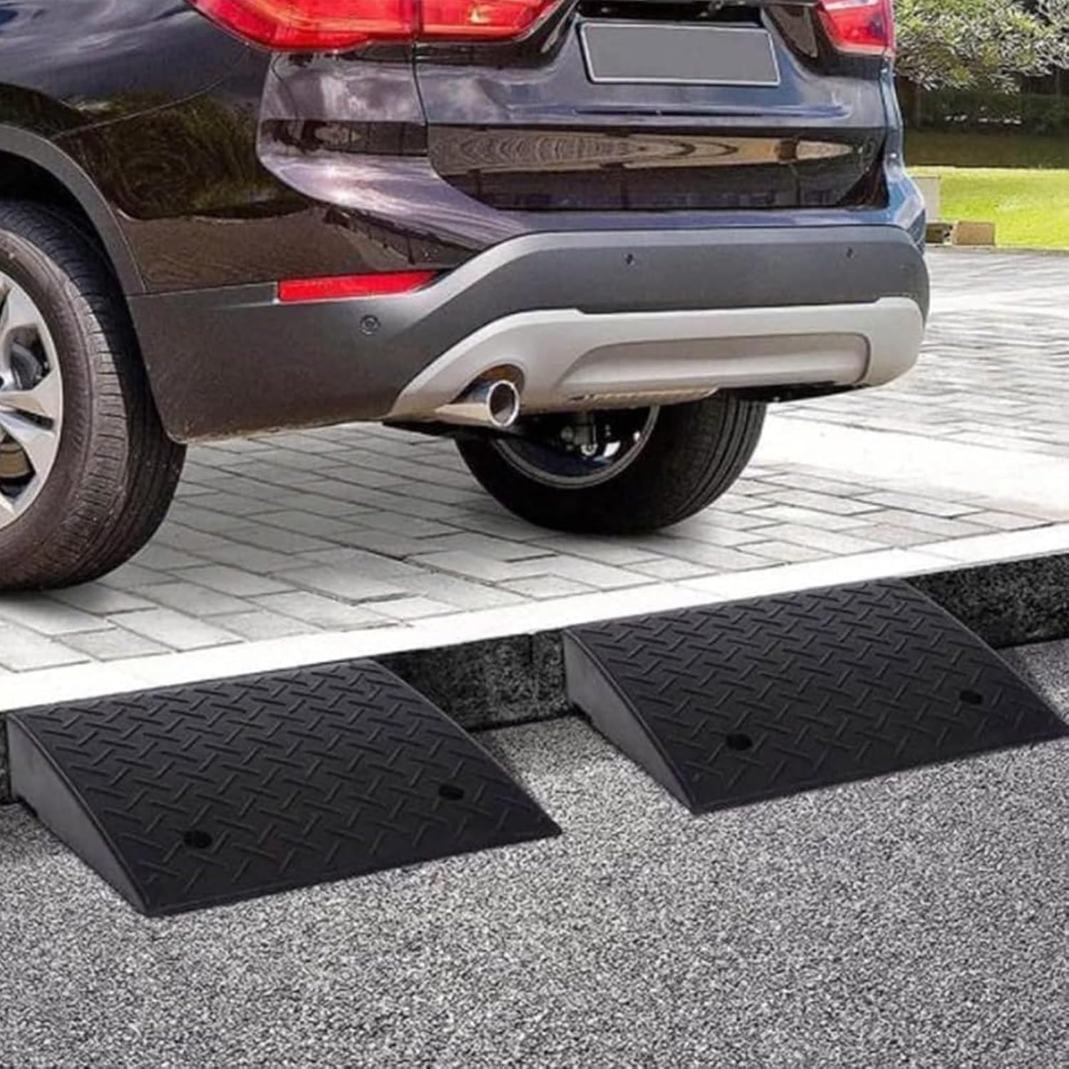 Rubber Ramps Portable Kerb ramp, Threshold, Suitable for doorways, wheelchairs, Cars, Electric Scooters(9 cm/3.5 inch)