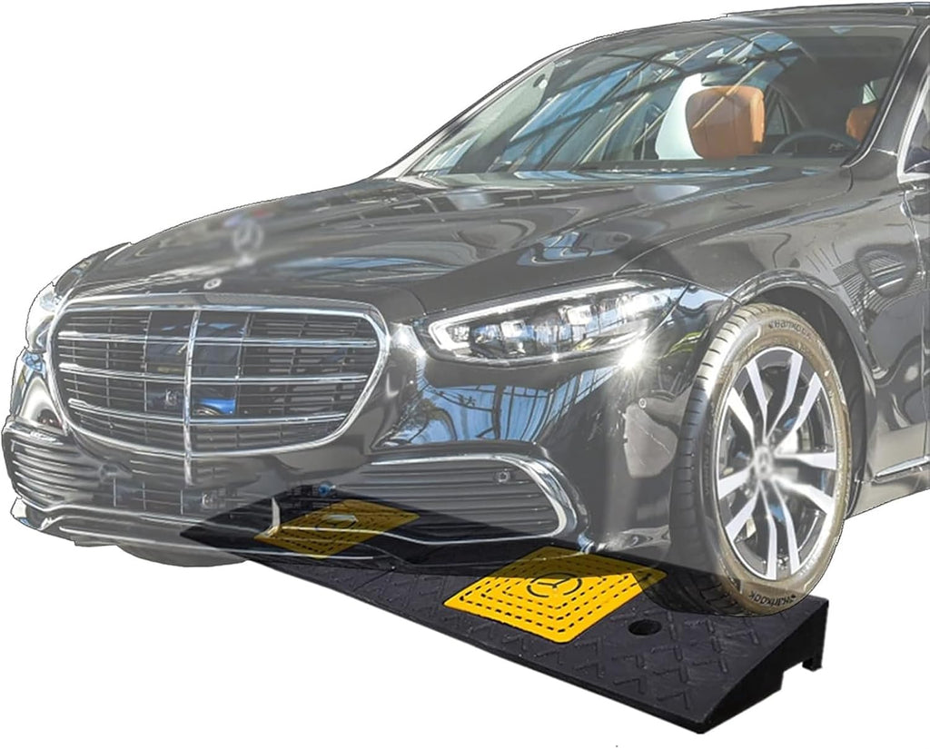 Ramps Threshold Ramp, Car Rubber Curb Threshold Ramp 40inch / 100cm Wide, Truck Skateboard Motorcycle Bicycle Exterior Doors Ramps, 4cm / 6cm / 8cm / 10cm Rise