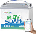 Redodo Bluetooth 12V 50Ah LiFePO4 Battery with Low-Temp Protection, 10 Years Lifetime, Lightweight & Portable Lithium Battery Perfect for RV, Solar, Boat Marine, Trolling Motor, Camping
