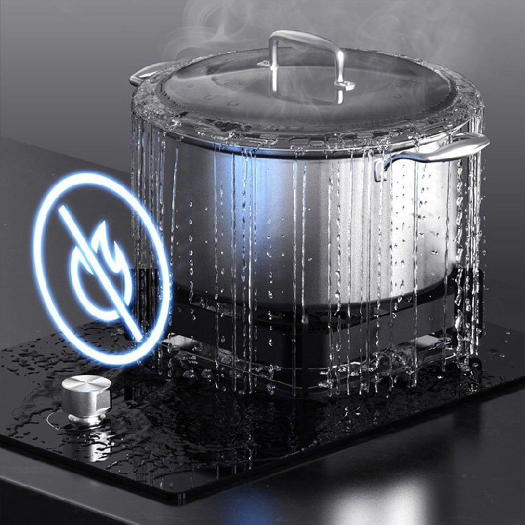 Gas Stove 1 Burner,7.2KW Nine-Cavity High-fire Timer,Gas/LP Gas Conversion Stove,Stainless Steel Indoor Regulators,with Flameout Protection,for Home Kitchen(LPG)