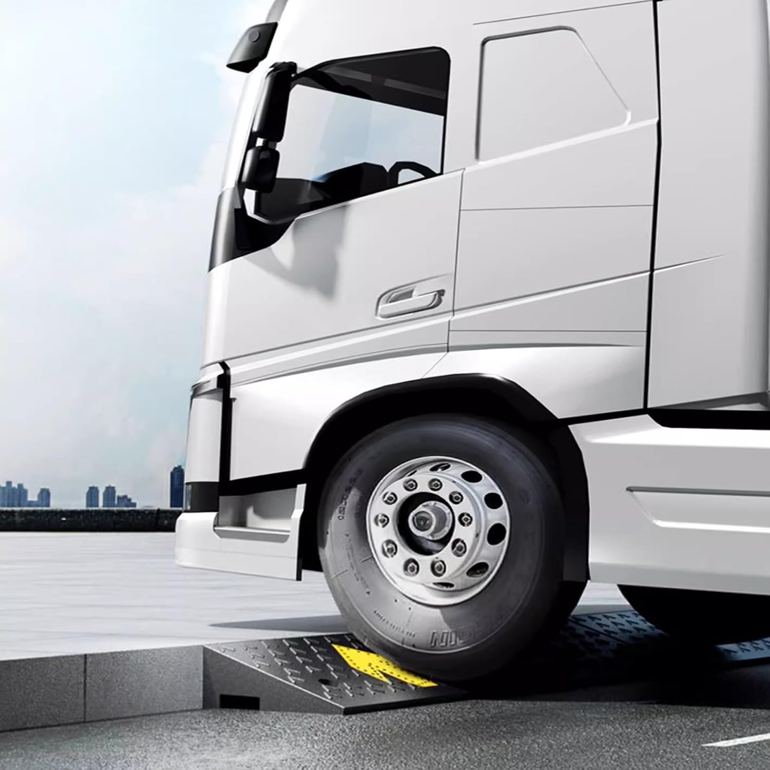 Heavy Duty Threshold Ramps，Heigh Door StepRamp ，Curb Ramp for Cars，Screw Fixation, Stable Load-Bearing, Non-Slip Texture, Suitable for Multiple Scenarios(100 * 30 * 11cm/39.4 * 11.8 * 4.3in)