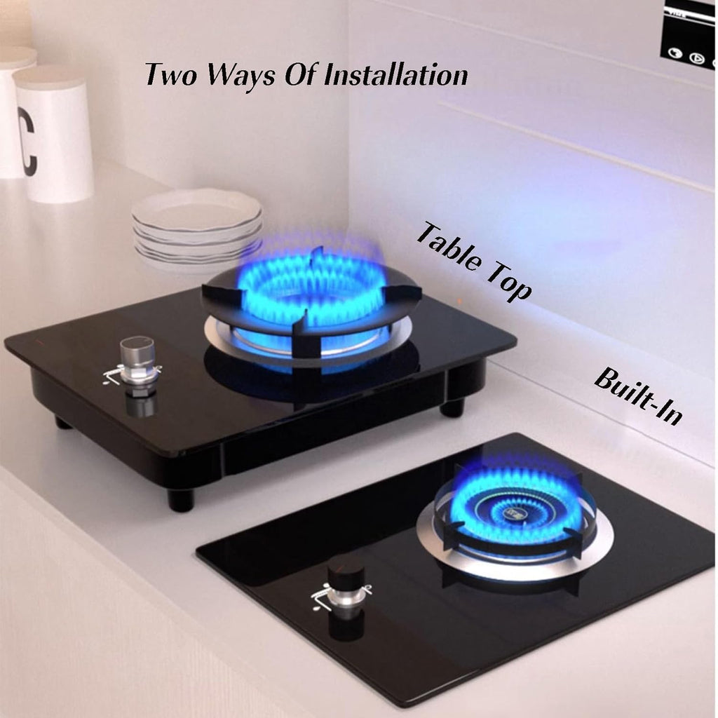 Single Burner Gas Stove,Commercial Gas Stock Pot Range,High Pressure Single Propane Burner,Stainless Steel,Ideal for Kitchens,Apartments
