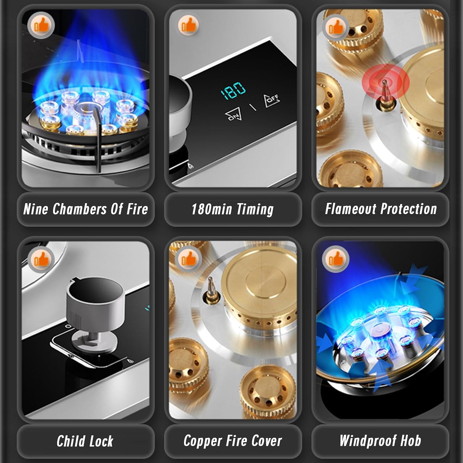 Propane Gas Stove,Single Burner Propane Stove,tabletopstainless Steel,Max 17742.4BTU with Pulse Electronic Ignition Suitable for Apartments, Kitchens and More (Color : Style 2, Size : LPG)