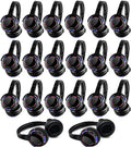 Factory Sell Silent Disco led Headphone Complete System (20 led Headphone + 3 Transmitter)