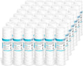 42 Pack of 5 Micron 10'x2.5' String Wound Whole House Water Filter Replacement Cartridge by Membrane Solutions, Universal Sediment Filters for Well Water, Compatible with WFPFC4002, CW-F, CW-MF, WP-5