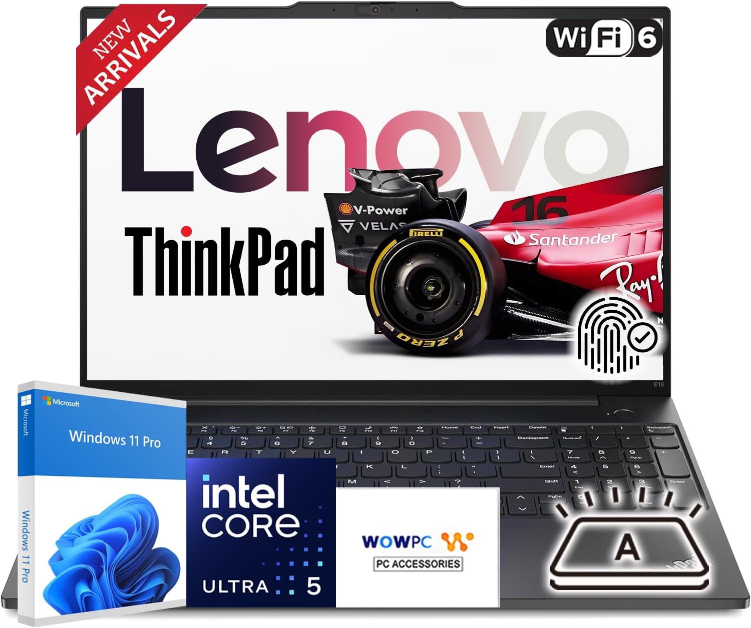 Lenovo 2026 Newly Released 16' WUXGA Thinkpad E16 Business Workstation Laptop, Intel Core Ultra 5 125U(Outperforms i7-1335U), 32GB RAM, 2TB PCIE, Backlit Keyboard, Fingerprint Reader, Windows 11 Pro