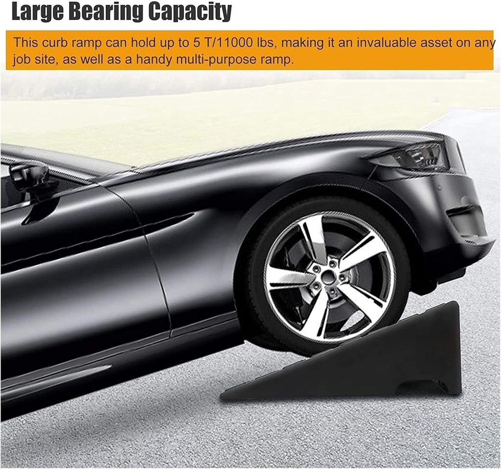 Threshold Ramp Wheelchair Ramp Heavy Duty Rubber Threshold Ramp Non-Slip Scooter Ramp Portable Kerb Ramps for Garage Parking Handicap Ramps Anti-Slip (Size : 16cm/6.2in)