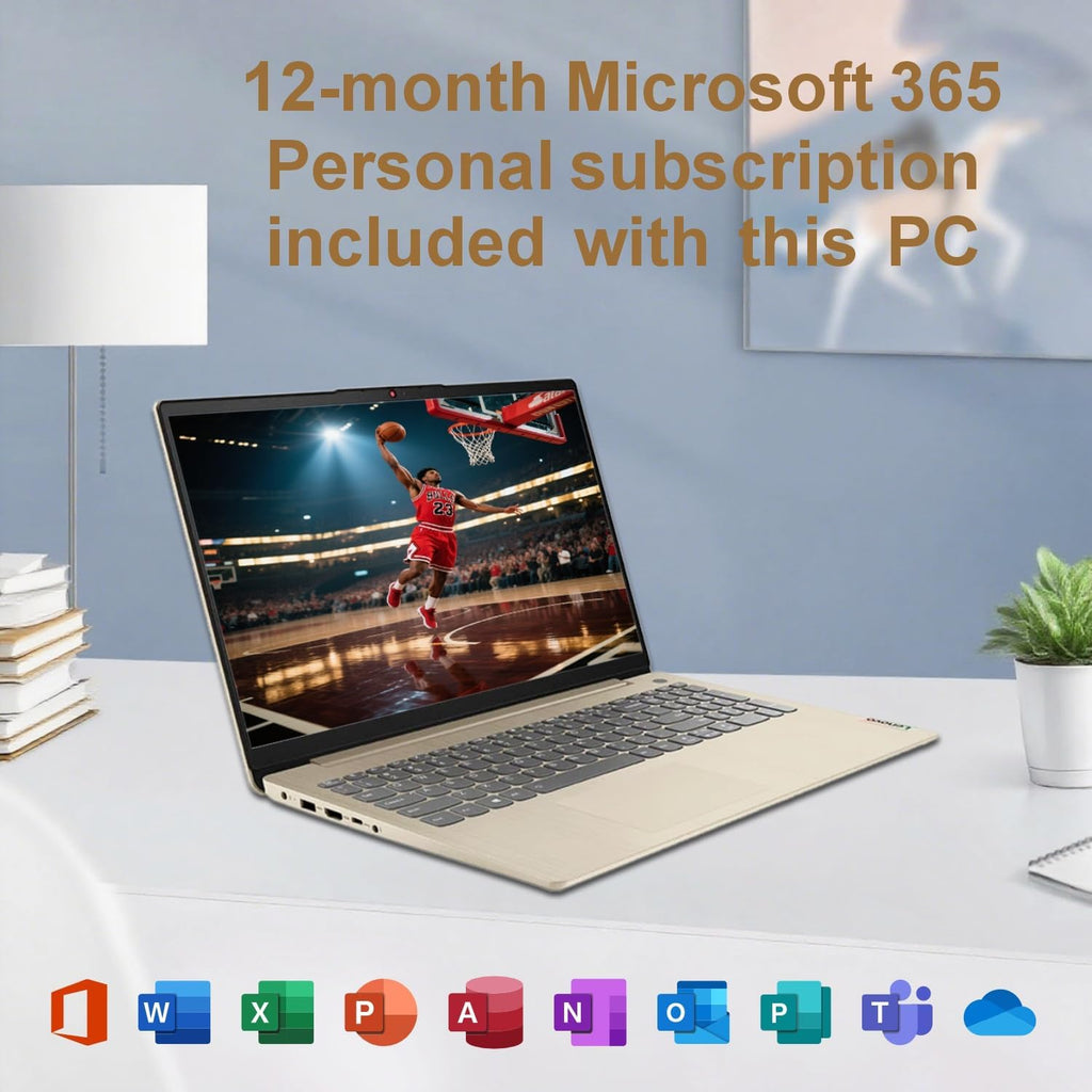 Lenovo Laptop for Business and Student | Intel Core |15.6 Anti-Glare Screen | 1 Year Office 365 | 20GB RAM | 1TB SSD + 128GB eMMC | 11HR Battery | SD Card Reader | Windows 11 | WOWPC USB