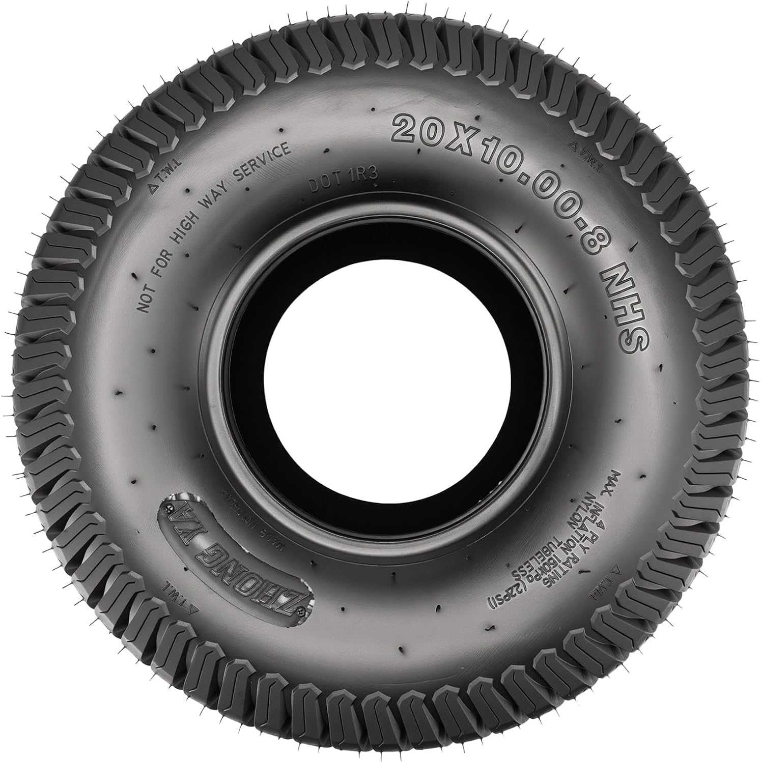 KAX 20x10-8 Lawn Mower Tires,20x10-8 Mud Tires for Off-Road, Golf Carts,4 Ply, 2Pcs,Tubeless Z-160