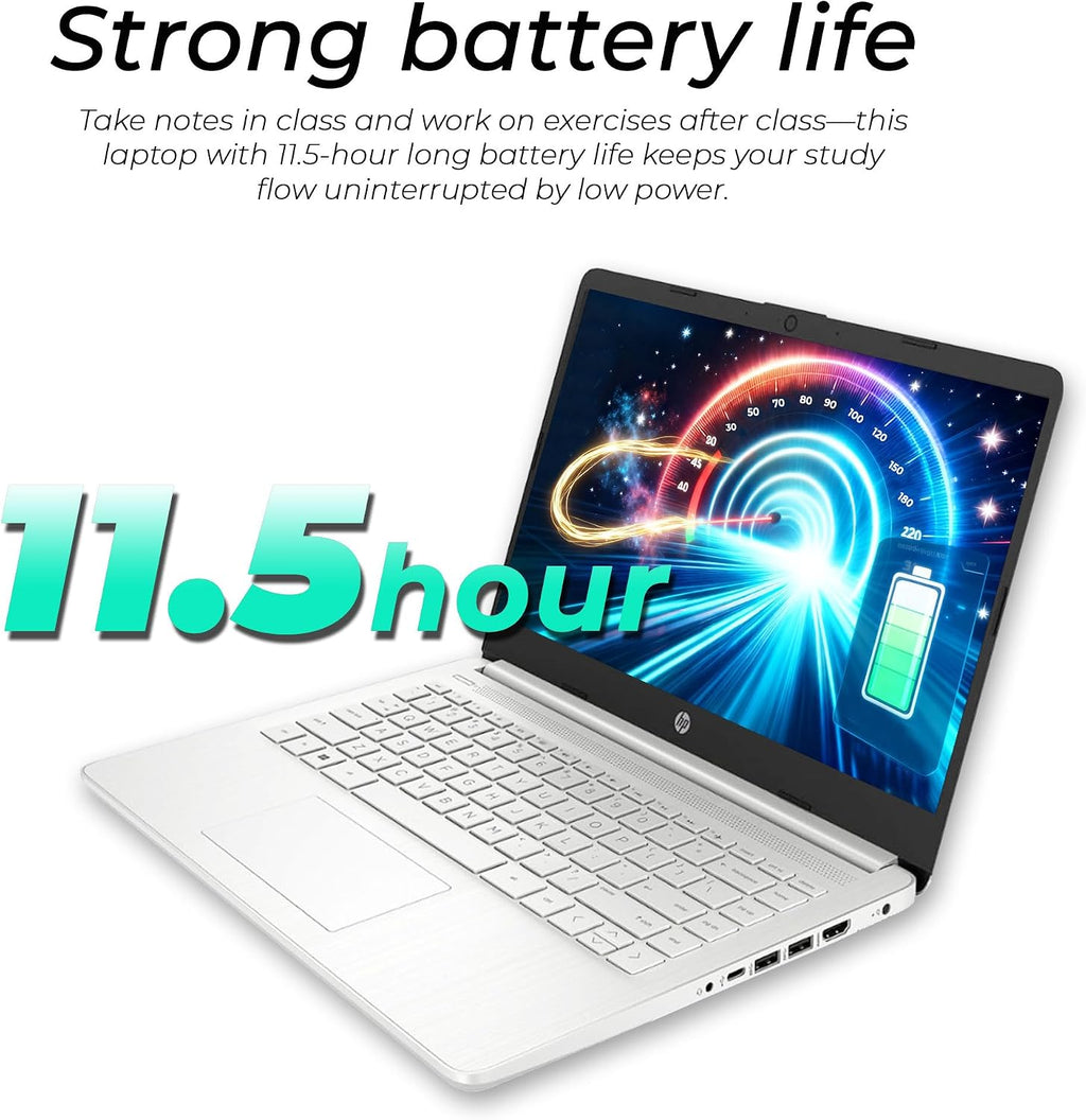 HP Latest Ultrabook Laptop with Copilot AI - 1.7TB Storage - 16GB RAM - Intel Core | Anti-Glare Display, Microsoft Office 365 Included, 1TB OneDrive + 512GB External + 192GB SSD, Windows 11 no Mouse