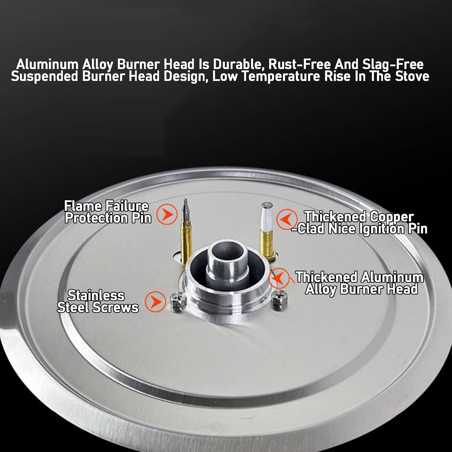 Portable Single Burner Gas Stove,Tempered Glass Panel Wok Indoor Gas Stove LPG/NG,Suitable for RV Home Camping Garden Catering(LPG)