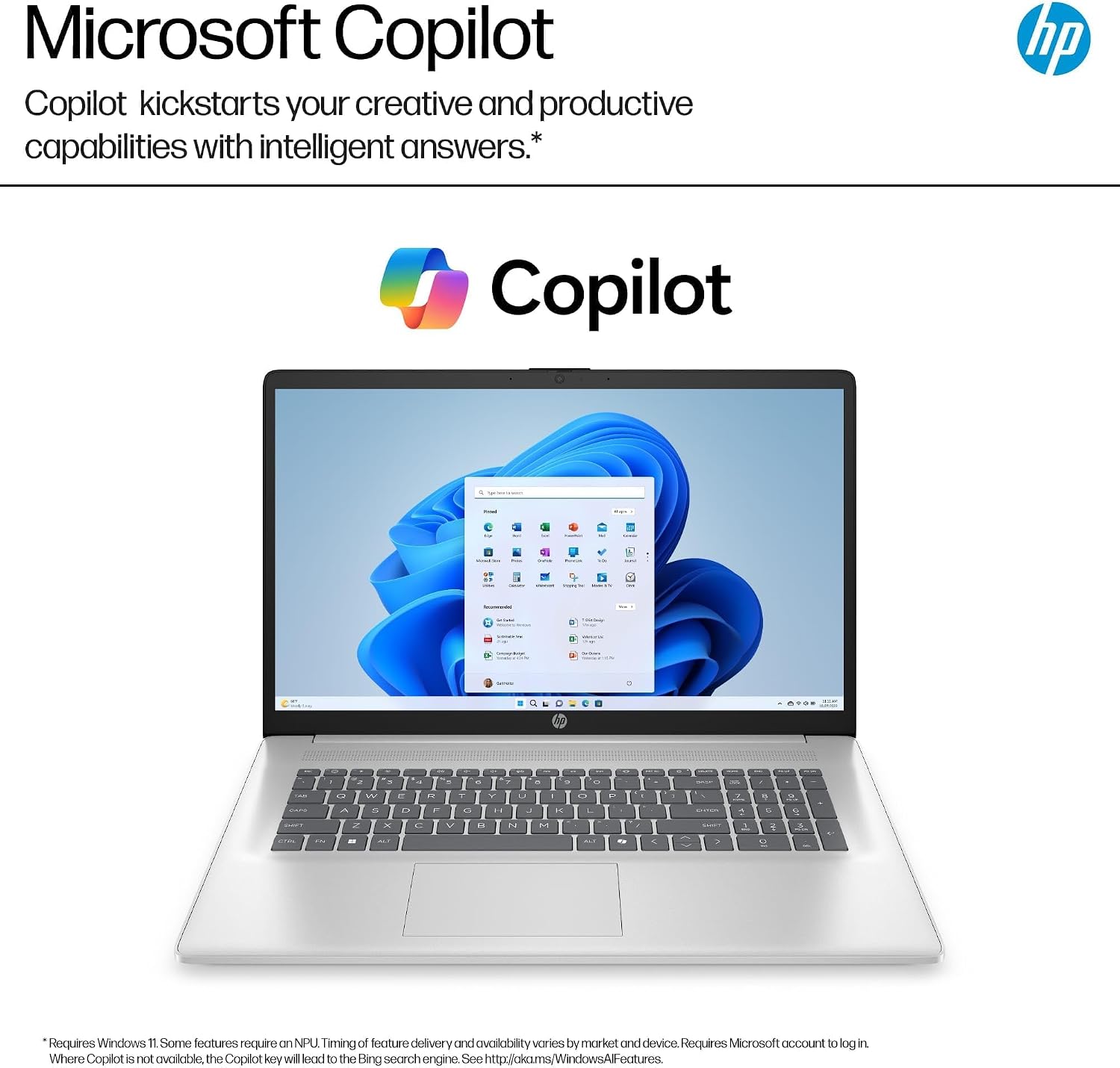 HP 17 Laptop w/Bluetooth Mouse (17.3' HD+ Touchscreen, Intel 10-Core i7 150U (> Ultra 5 125U), 16GB RAM, 1TB SSD) for Business, Home, Students, Narrow Bezel, Webcam, Fast Charge, Wi-Fi 6, Win 11 Home