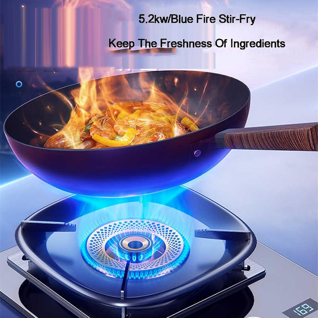 Single-Burner Gas Stove,5.2kW High Flame,High Pressure Single Propane Burner,timeable,for Kitchens,Apartments(LPG)