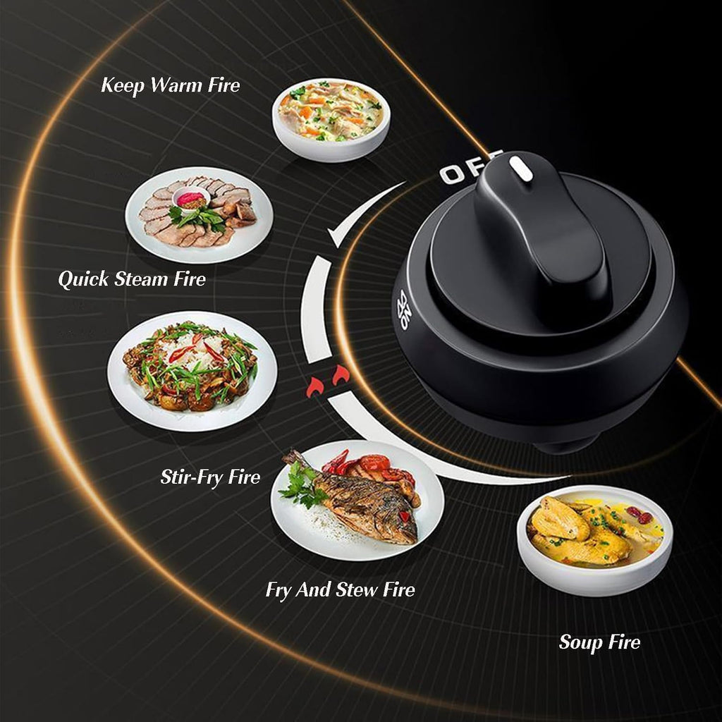 Single Burner Gas Stove,High Pressure Single Propane Burner,Countertop Cooking Stove Range Commercial Stainless Steel Gas Stock Pot(NG)