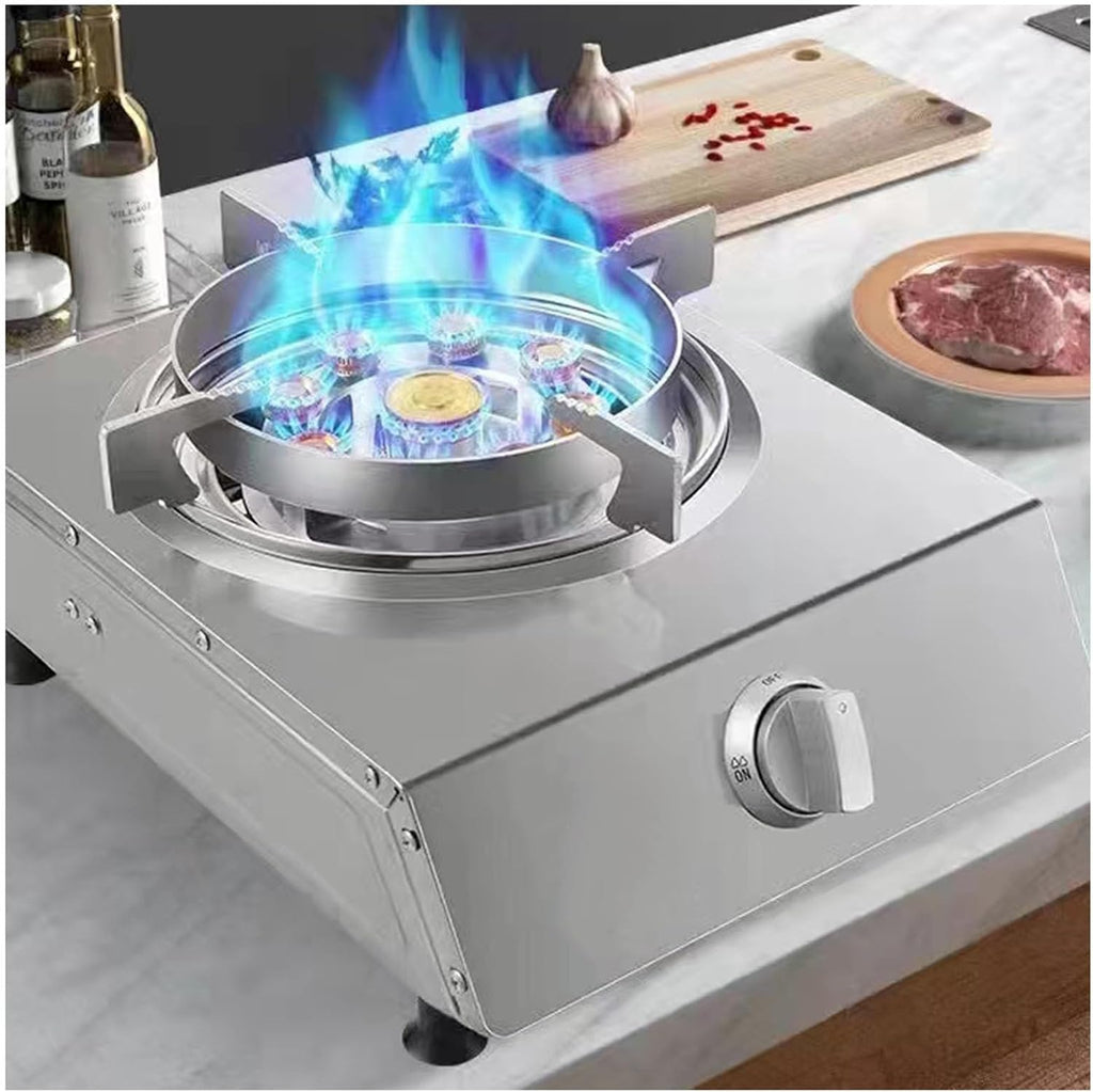 Portable Gas Stove,Cassette Stove,Max 17742.4BTU Single Burner Cassette Stove Piezo-Ceramic Ignition for Home Use Food Stalls and Canteens