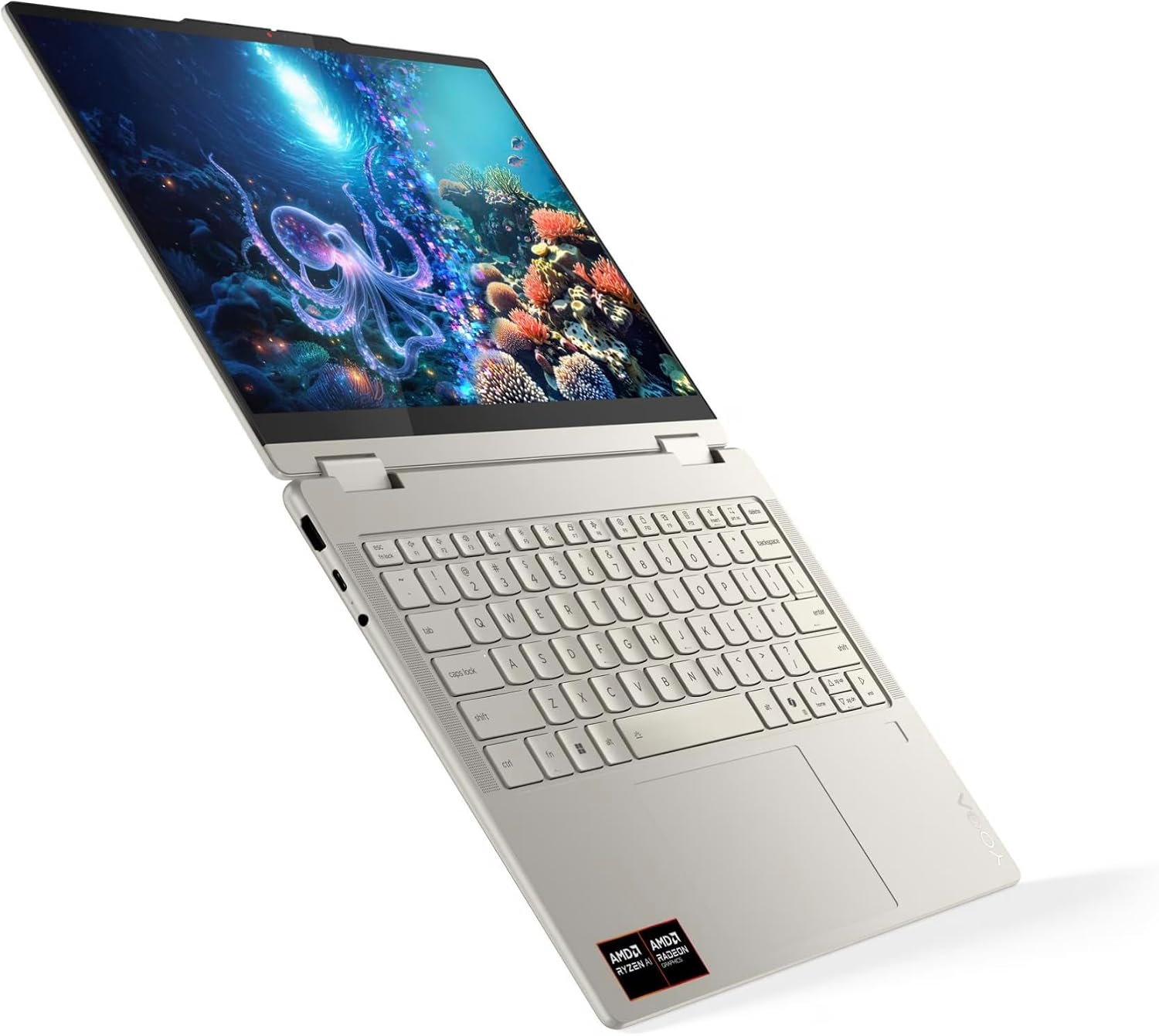 Lenovo Yoga 7 2-in-1 Laptop 14AKP10 - AMD Ryzen AI 5 340 Copilot PC - 14' WUXGA OLED Touch Display, 16GB Memory, 1TB SSD, Yoga Pen, Wi-Fi 7, FP Reader, and Win 11 Home 83JR0003US