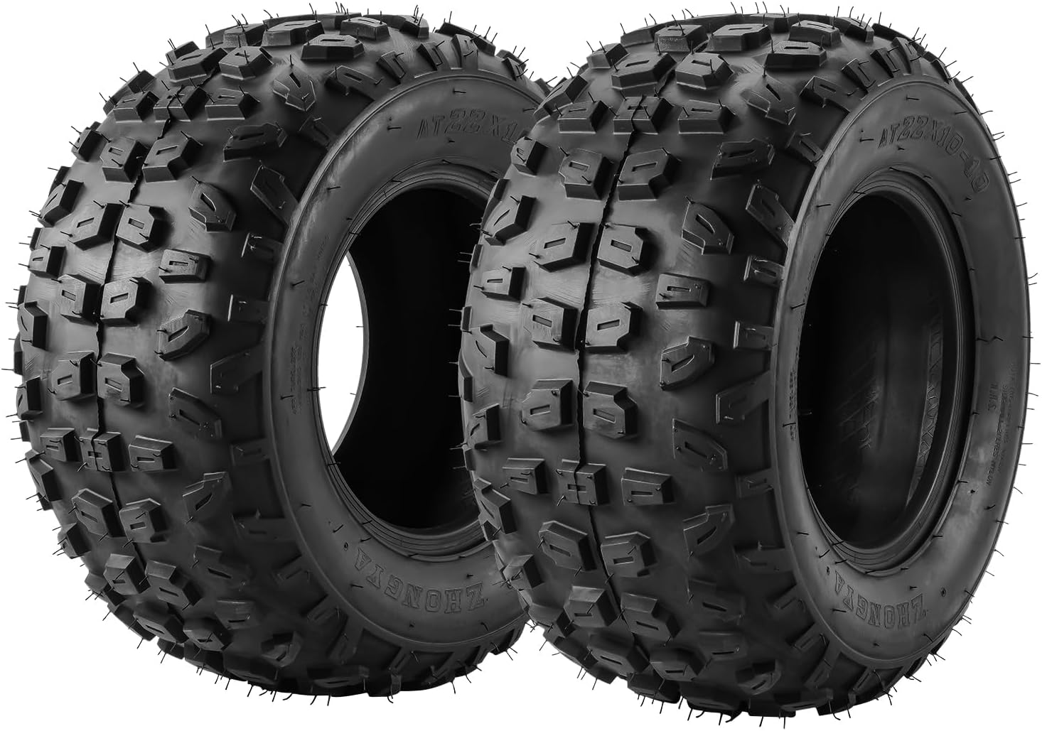 KAX 22x10-10 22x10x10 Tire Tubeless Mini Bike Go Kart ATV Quad 4 Wheeler 4PLY Z-183 2PC