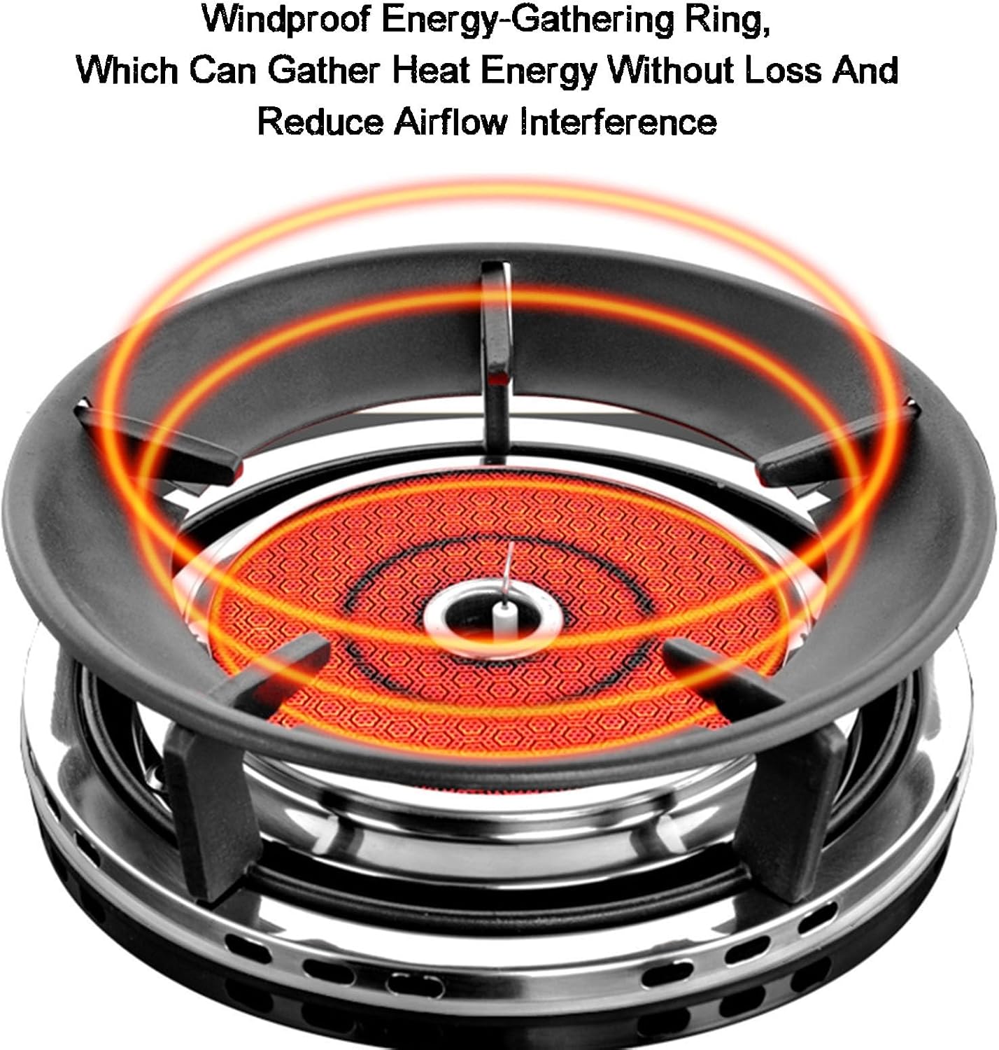 Propane Stove 1 Burner Gas Stove,High-Efficiency Auto Ignition Tempered Glass LPG/NG Cooktop,for Outdoor Camping,and Emergency Cooking(NG)