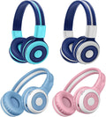 SIMOLIO Kids Wireless Bluetooth Headphones with Mic, Auracast & Volume Limiter, Share Audio, Foldable, Compact Case, Perfect for Travel, School, and Online Learning