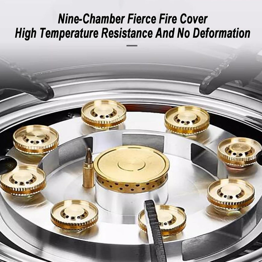 Gas Cooker,5.2kW Liquefied Natural Gas Table Stove,Stainless Steel Single-Burner,for Home Restaurant Canteen(LPG)