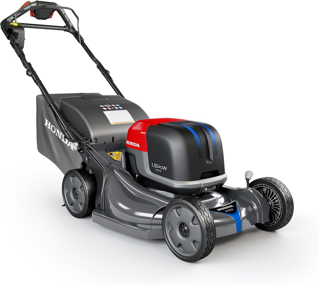 Honda HRX-BE 21-Inch Walk Behind 12 AH Battery Powered Lawn Mower with 2 Battery Bays, Variable Speed Self Propelled Lawn Mower with 2.2 Bushel Capacity, Easy-Off Grass Bag (HRX217YXBEXA6)