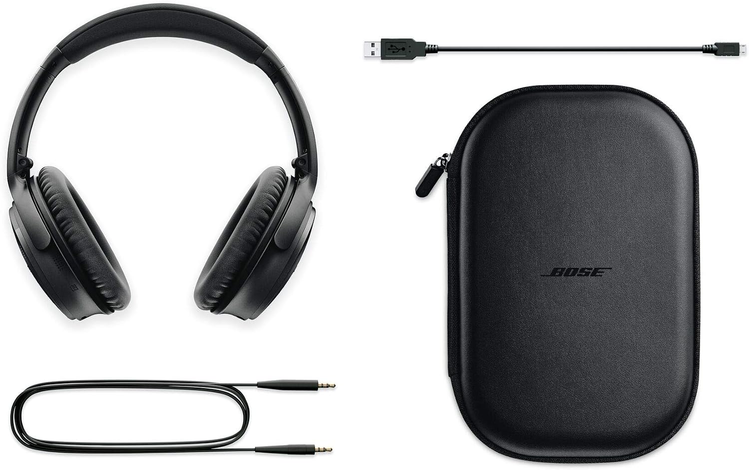 Bose QuietComfort 35 (Series II) Wireless Headphones, Noise Cancelling, with Alexa voice control – Limited Edition Triple Midnight