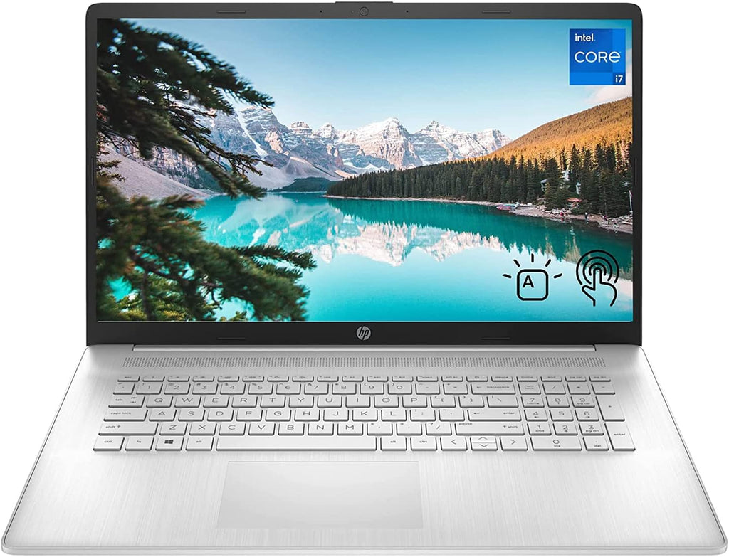 HP 17 Laptop, 17.3'' HD+ Touchscreen, Intel Core i7-1165G7 Processor, 16GB DDR4 RAM, 1TB PCIe SSD, Backlit Keyboard, HDMI, Windows 11 Home, Silver
