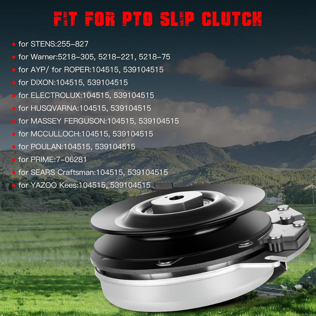 New Electric PTO Clutch for Bad Boy: 070-1000-00; for Warner: 5218-114, 5218-220, 5218-83, 5218-305, 5218-221, New Electric Lawn Mower Clutch